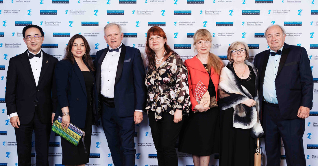 Puhoi Organic Distillery being awarded Excellence in Sustainability Award