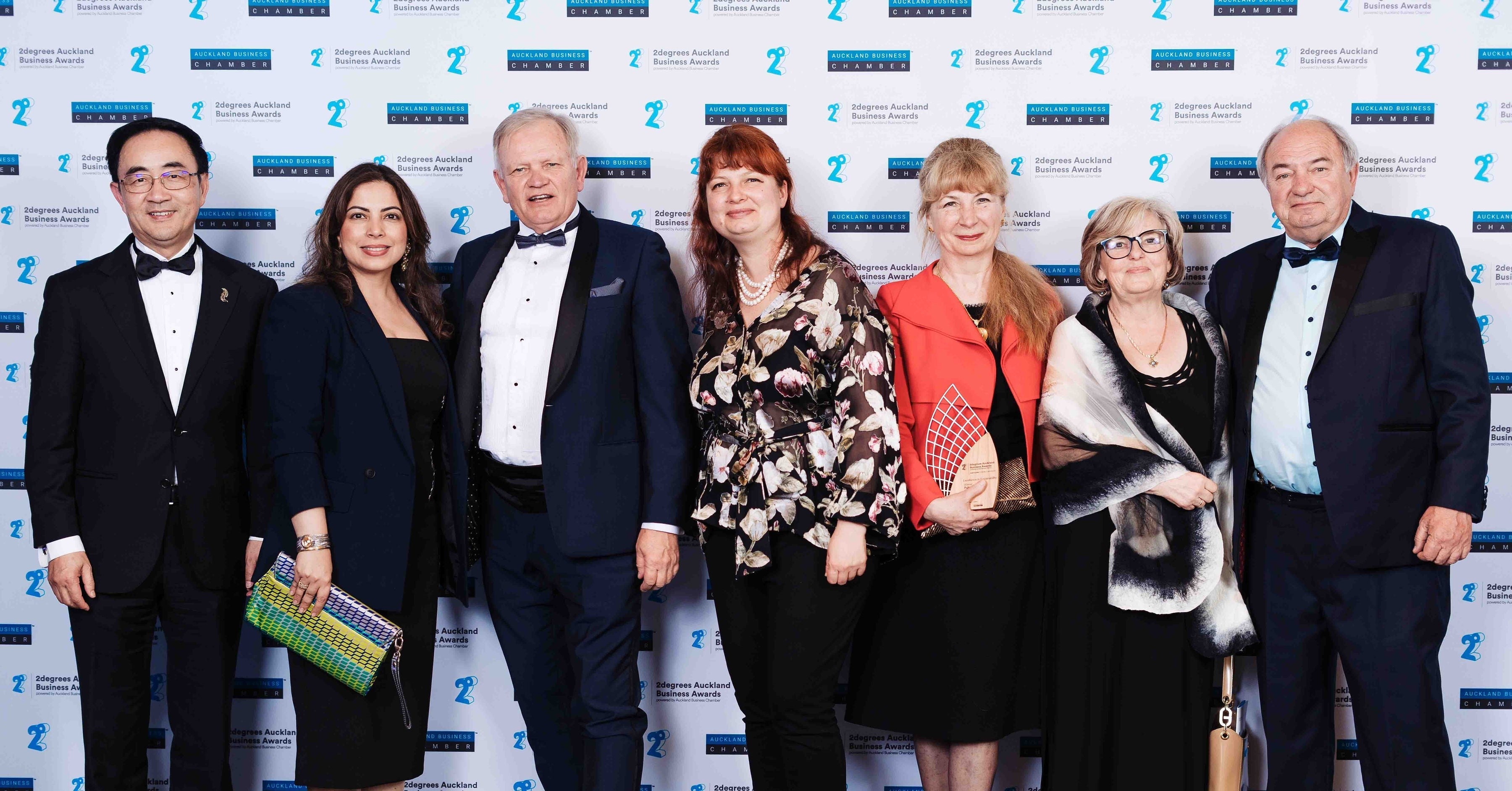 Puhoi Organic Distillery being awarded Excellence in Sustainability Award