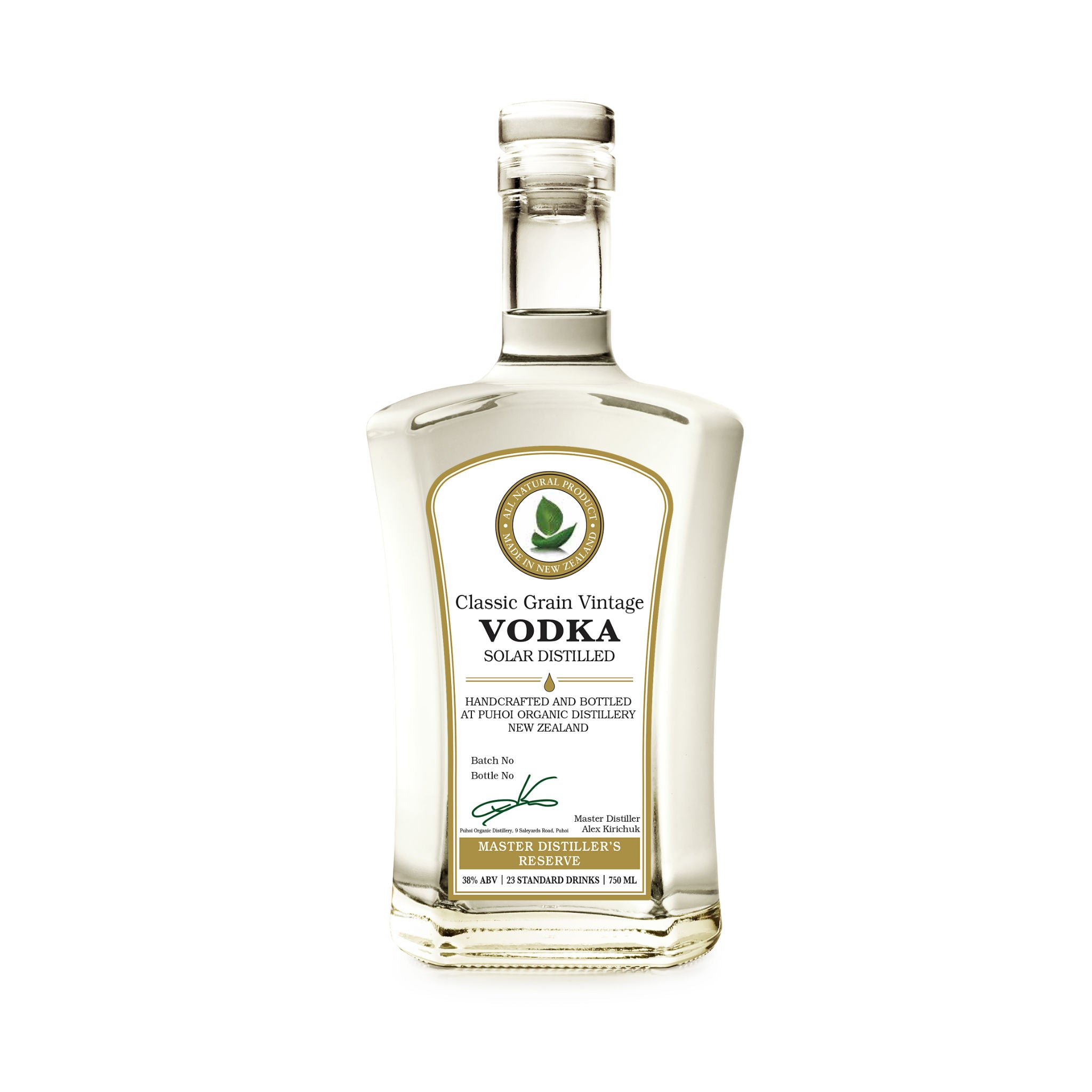Classic Grain Vintage Vodka (750ml 38% ABV)