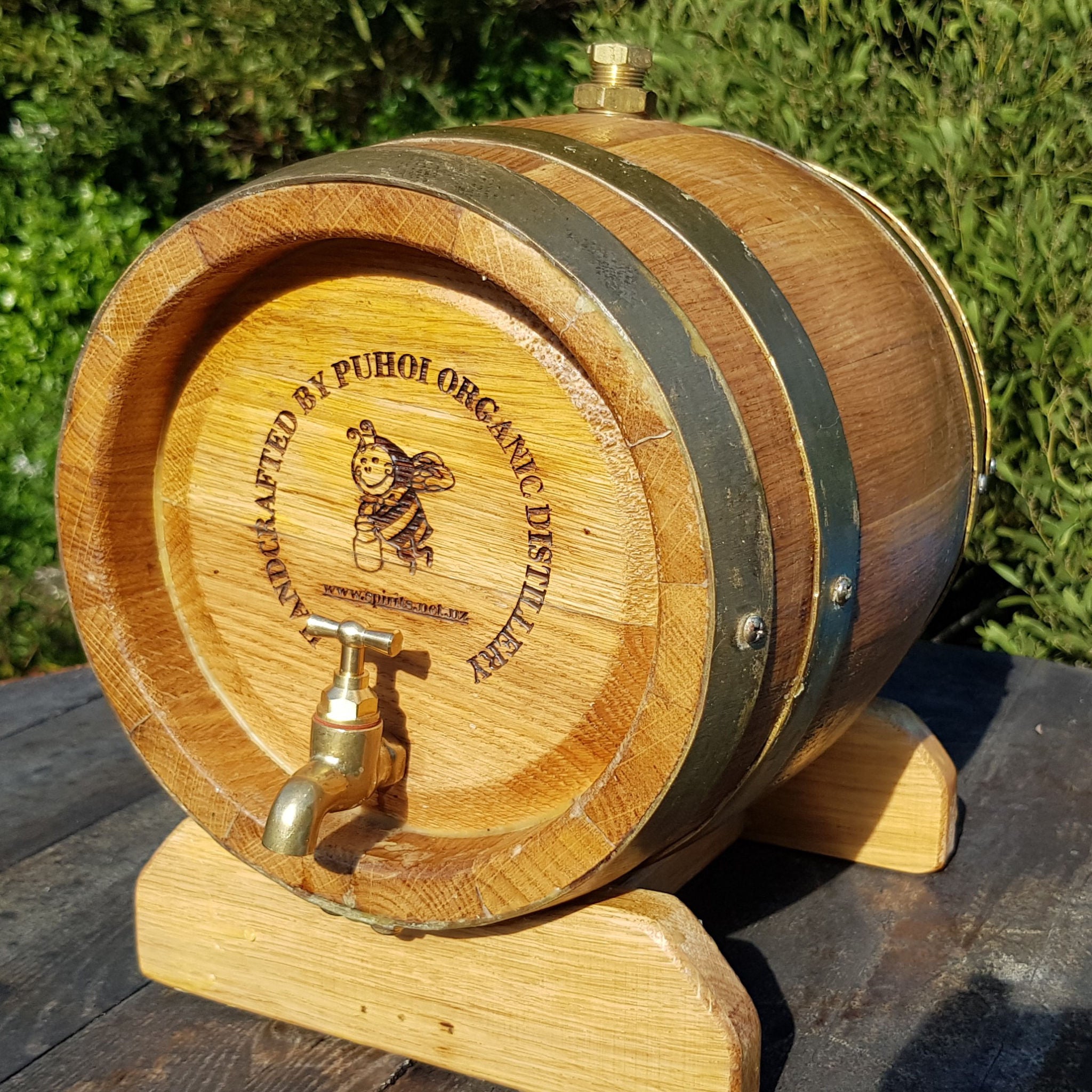 Personalised miniature Oak Barrels 5L (volume filled with spirit of your choice)