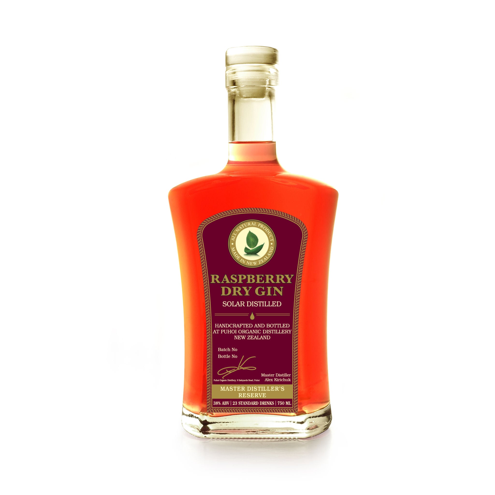 Raspberry Dry Gin (750ml 38% ABV)