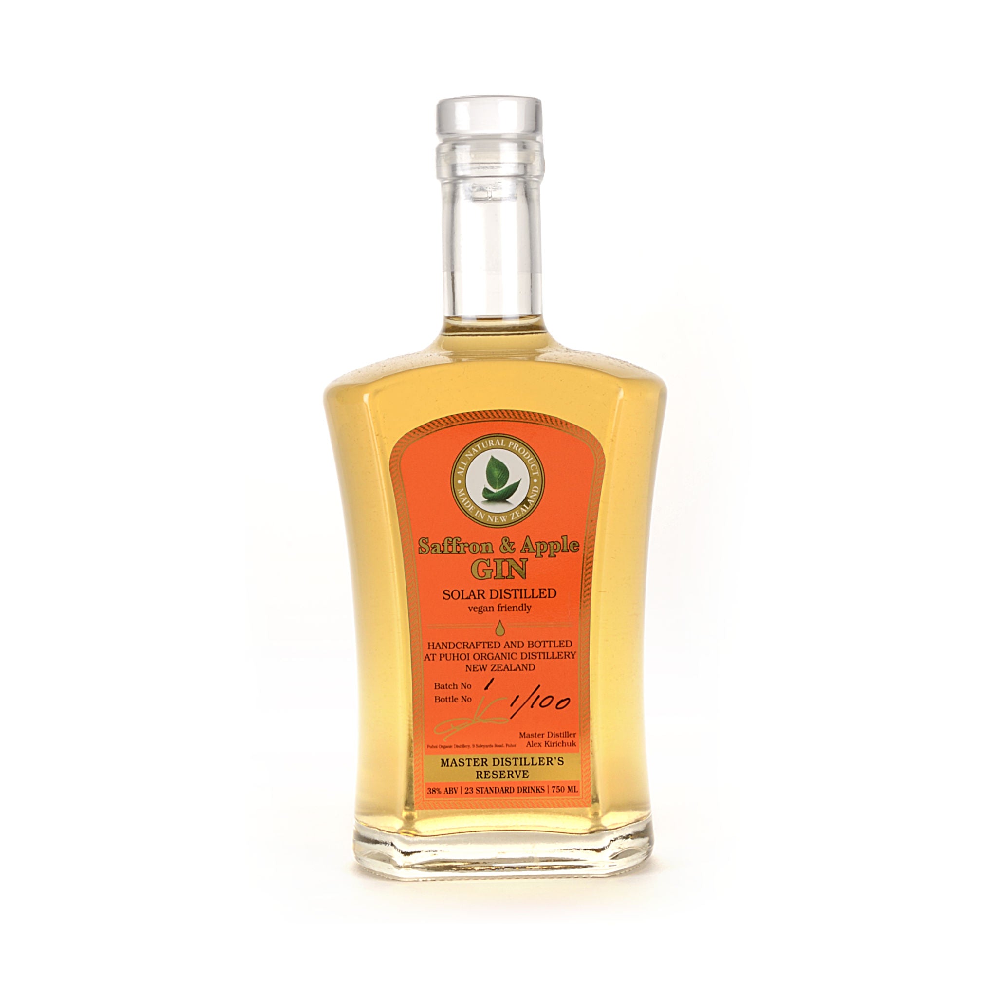 Saffron&Apple Gin (750ml 38% ABV)