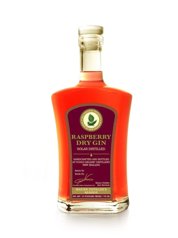 vegan-certified-pink- raspberry-dry-gin-solar-distilled-in-puhoi-village-new-zealand-for-gin-and-tonic-negroni-cocktails-