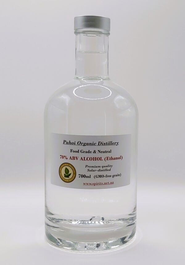 High Strength Neutral Food-grade alcohol 70% ABV for DIY Tinctures & Bitters (700ml)